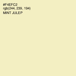 #F4EFC2 - Mint Julep Color Image